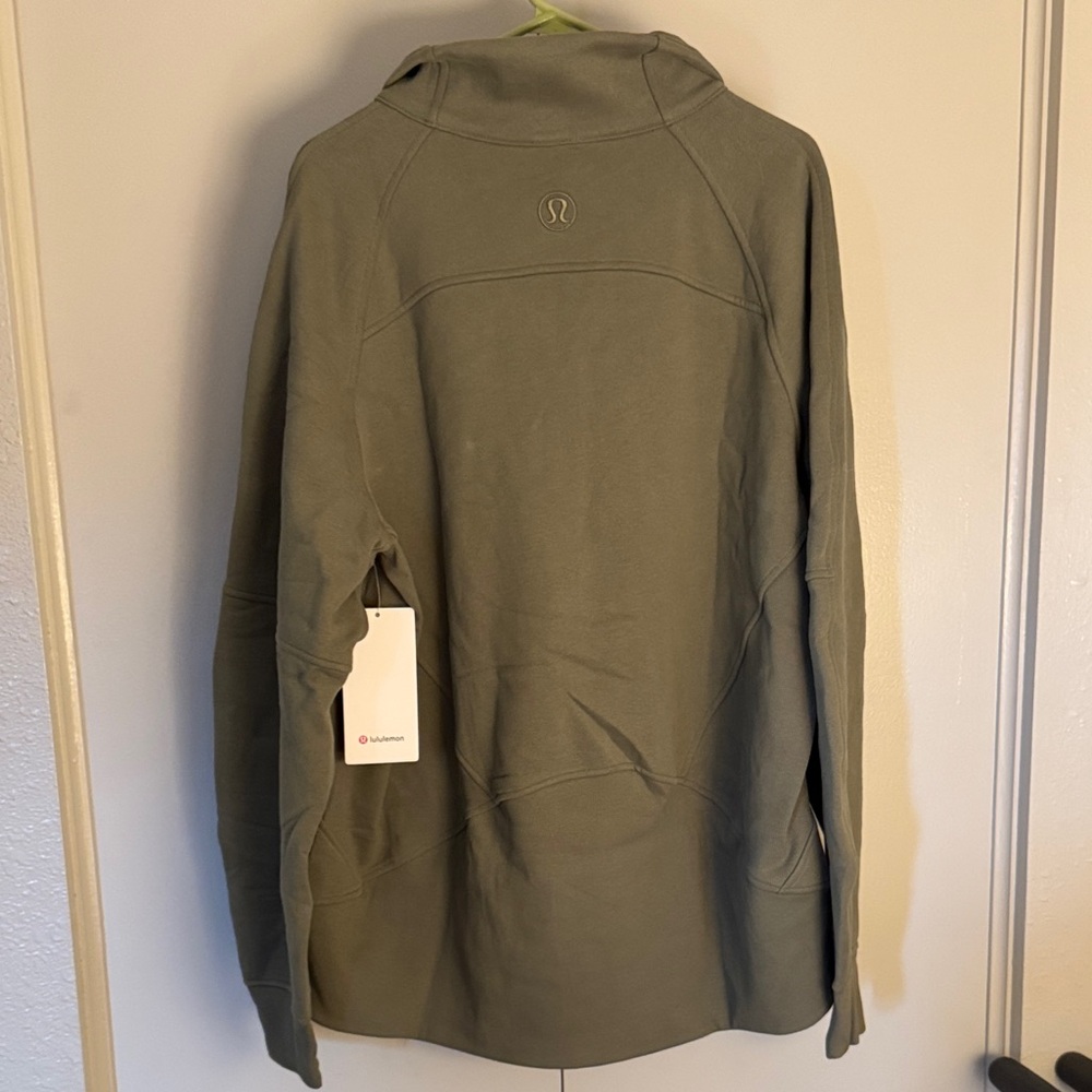 Lululemon Athletica Sage Green Half-Zip Hoodie - Picture 4 of 4